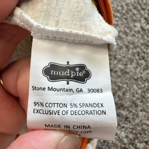 Mud Pie Size 3-6 Months Footie Pajama Pumpkin Spice Fall Cozy Adorable Pumpkin - Picture 6 of 9